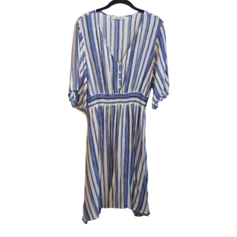 Cupshe Striped Dress Swim Suit Cover Up Size Extra Large